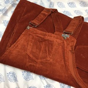 Burnt orange overall dress BRAND NEW!